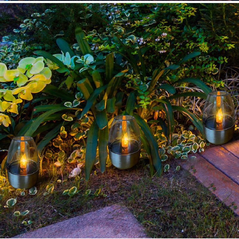 Stainless Steel Candle Lights Lawn Deck Night Lights Halloween Lights