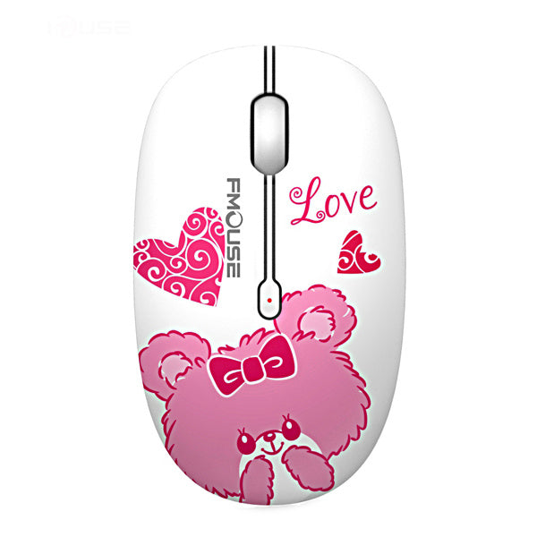 FMOUSE Mouse Mini Wireless Mouse 1600DPI Laptop Wireless Mouse Ergonomic Wireless Mice Silent for Home Use